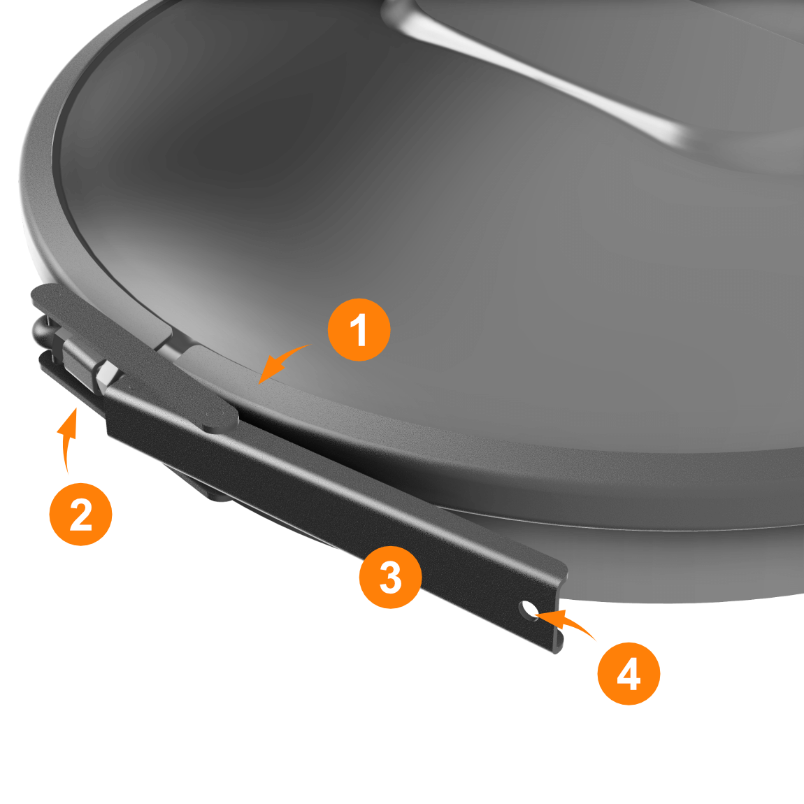Budowa zamknięcia Clamp we włazie zbiornikowym