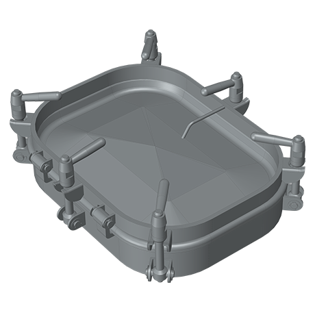 Właz prostokątny nierdzewny Boyer P23-201 (314x424)