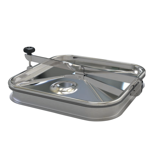 Właz kwadratowy nierdzewny C69 (450x450)