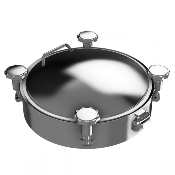 Właz okrągły nierdzewny ciśnieniowy W4/B (DN220-DN500)