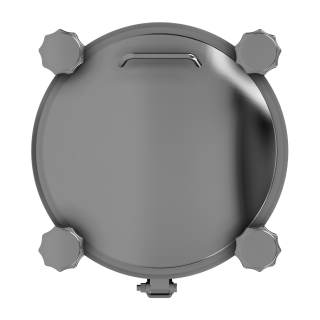 Właz okrągły nierdzewny ciśnieniowy W4/B (DN220-DN500) - widok z góry
