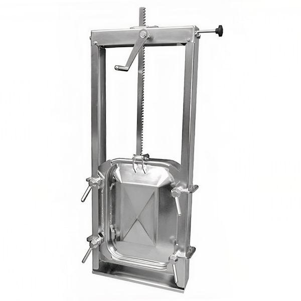 Właz prostokątny nierdzewny (gilotyna, zasuwa) E137CN (530x406)