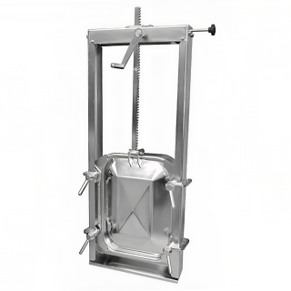 Właz prostokątny nierdzewny (gilotyna, zasuwa) E137CN (530x406)