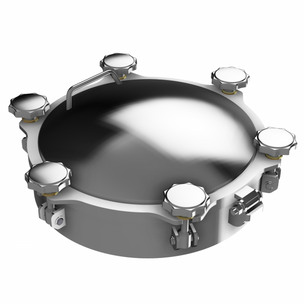 Właz okrągły nierdzewny ciśnieniowy W4/C (DN220-DN500)