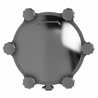 Właz okrągły nierdzewny ciśnieniowy W4/C (DN220-DN500) - widok z góry