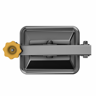 Właz prostokątny nierdzewny W2/E (175x225) - widok z góry