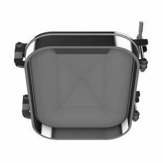 Właz prostokątny nierdzewny W2/A (530x406) - widok z dołu