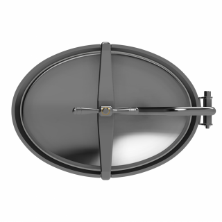 Właz owalny nierdzewny W3/F (440x308) - widok z przodu