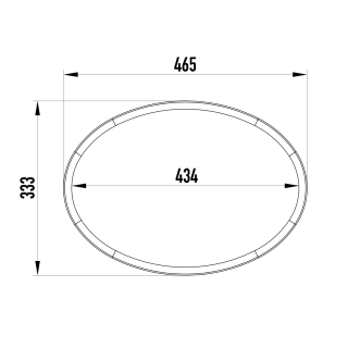 Uszczelka włazu owalnego WG/4 (465x333) - rysunek